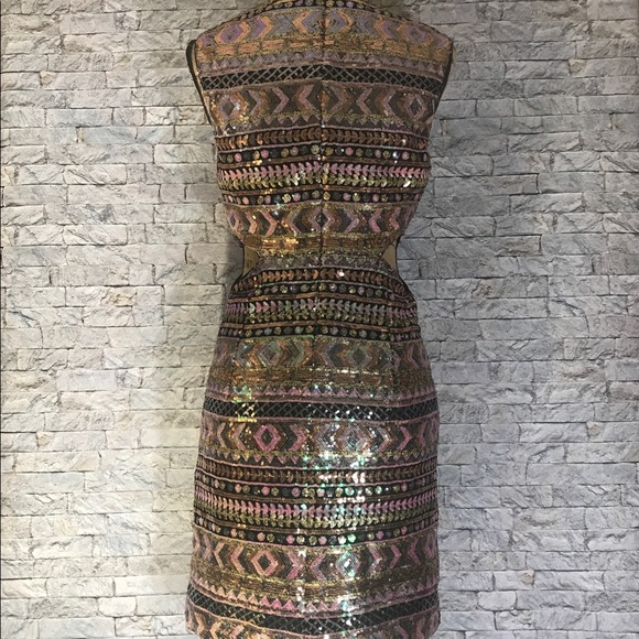 2/$30 FOREVER 21 | Sequin Dress | Pink & Black | M - Picture 8 of 8